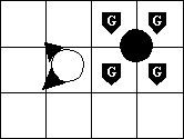 square to corner example